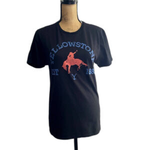 NWT Yellowstone Graphic Tee Short Sleeve T-Shirt Black Size‎ Small